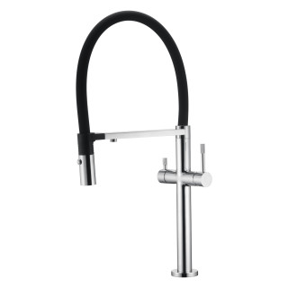 Boheme Uno Смеситель для кухни с краном под фильтр Chrome