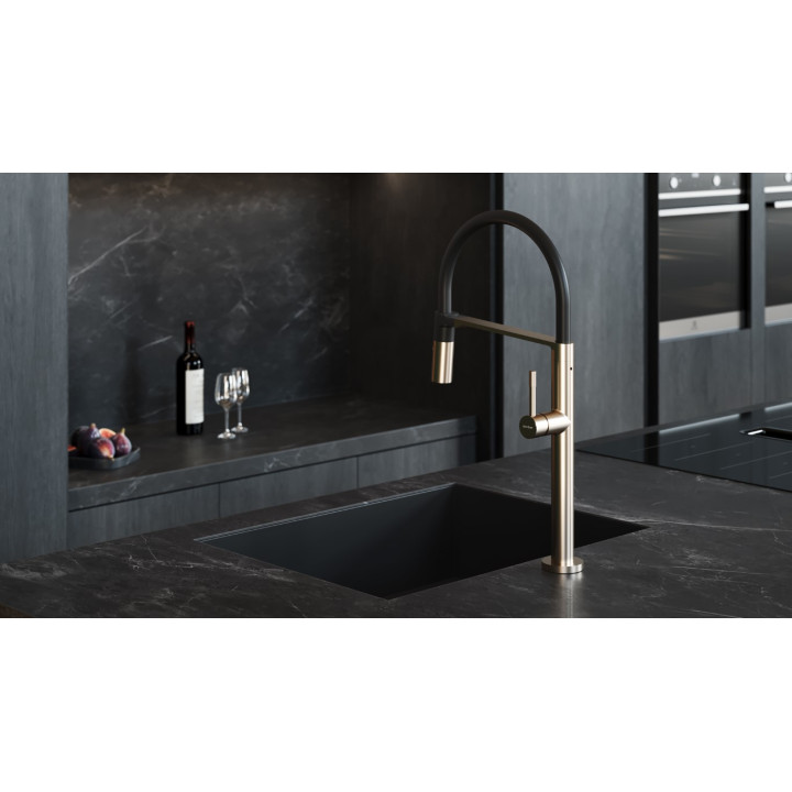 Смеситель Boheme 114-NB для кухни Nickel Brush