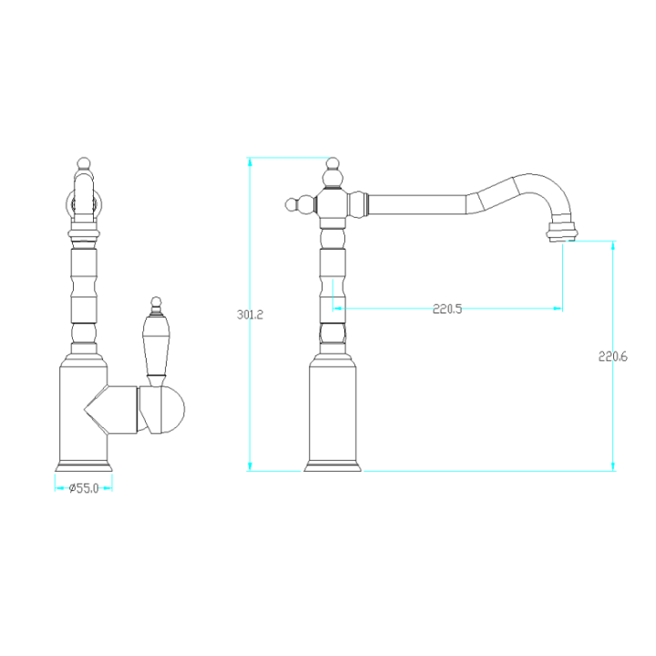 Boheme 101 смеситель для кухни Bronze