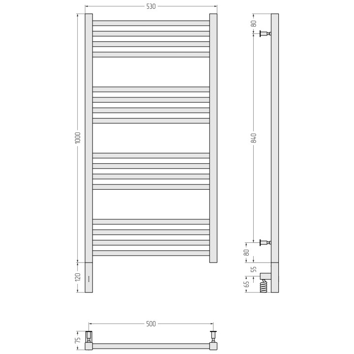 Сунержа 00-5700-1050 полотенцесушитель электрический