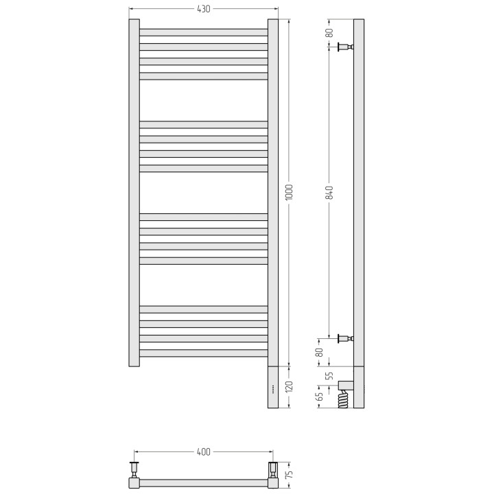 Сунержа 00-5701-1040 полотенцесушитель электрический