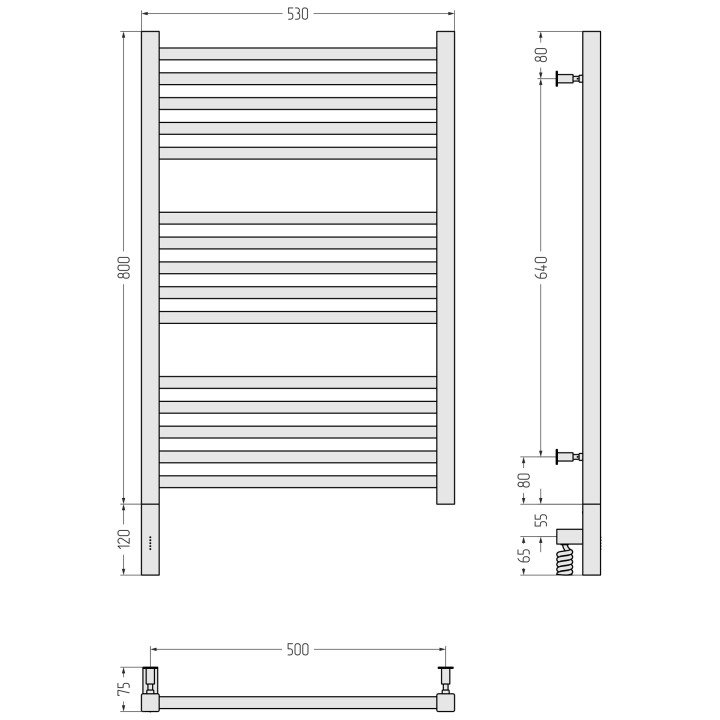 Сунержа 31-5700-8050 полотенцесушитель электрический