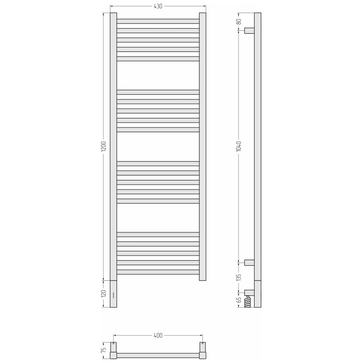 Сунержа 051-5900-1240 полотенцесушитель электрический