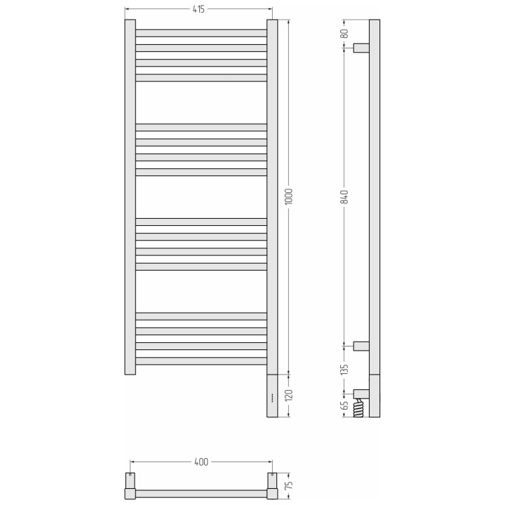 Сунержа 051-5901-1040 полотенцесушитель электрический