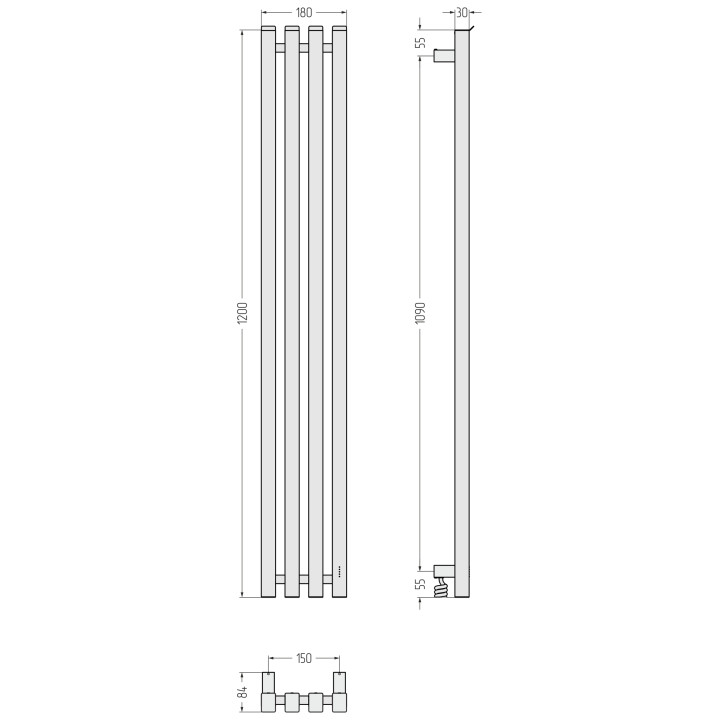 Сунержа 00-0853-1215 электрический полотенцесушитель