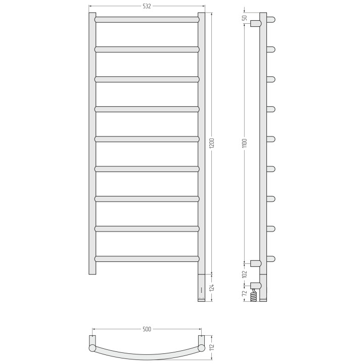 Сунержа 05-6001-1250 полотенцесушитель электрический