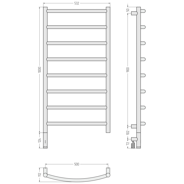 Сунержа 032-6000-1050 полотенцесушитель электрический