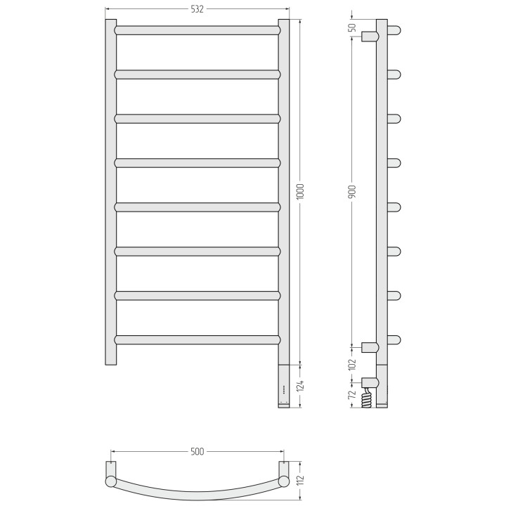 Сунержа 05-6001-1050 полотенцесушитель электрический
