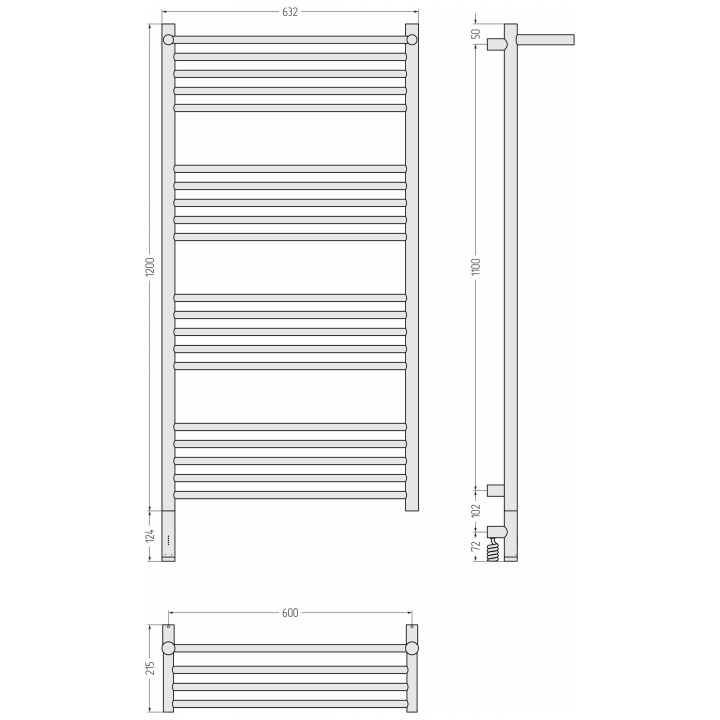 Сунержа 03-6006-1260 полотенцесушитель электрический
