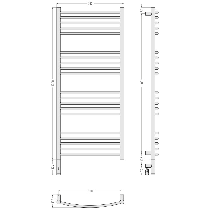 Сунержа 032-6002-1250 полотенцесушитель электрический