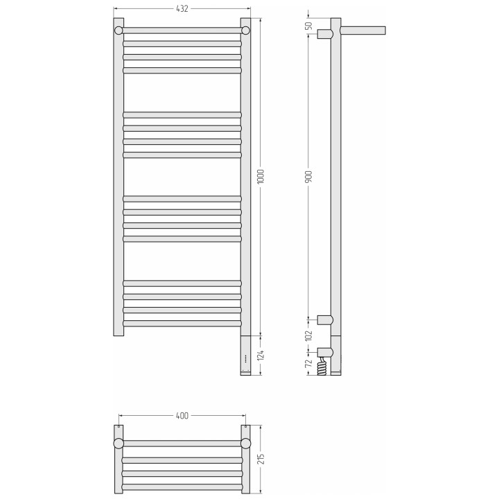 Сунержа 051-6007-1040 полотенцесушитель электрический
