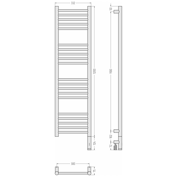 Сунержа 03-6005-1230 полотенцесушитель электрический