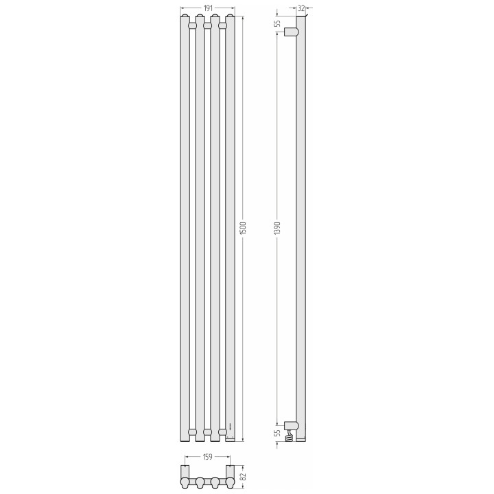 Сунержа 03-0885-1559 полотенцесушитель электрический