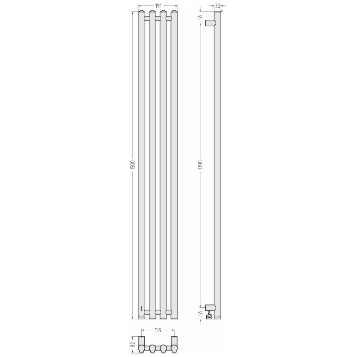Сунержа 30-0886-1559 электрический полотенцесушитель