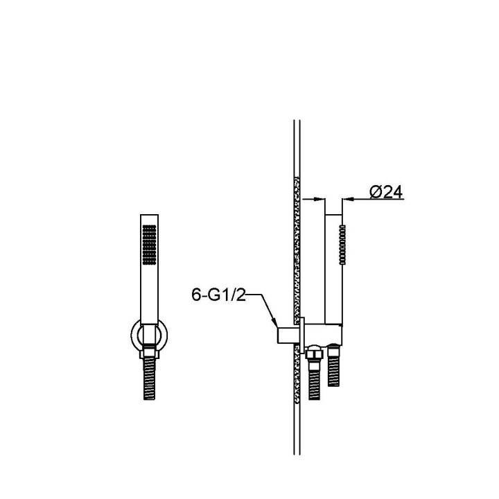 Душевой набор Boheme 422-SET-GM Gun Metall