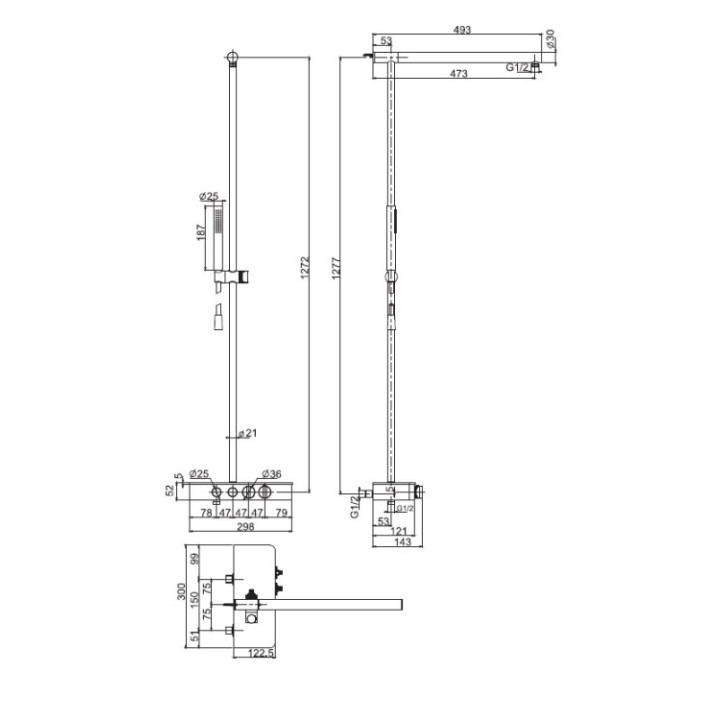 Fima Carlo Frattini F5931NS душевая система