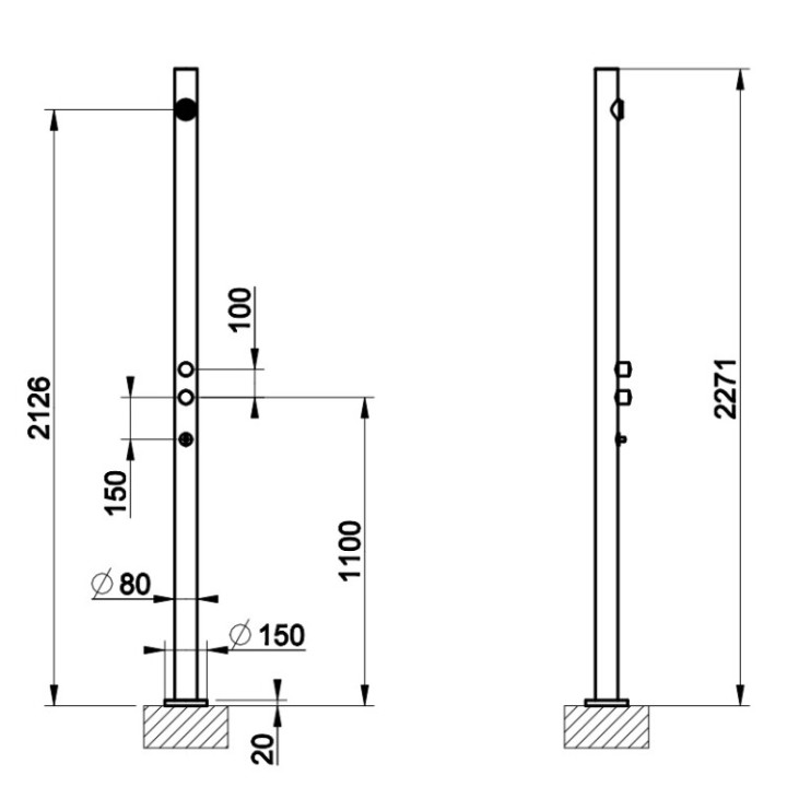 Gessi 63210#239 душевая система Steel Brushed