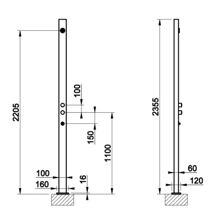 Gessi 63207#856 Outdoor душевая система Corten