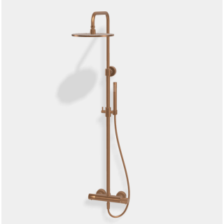 Fima Carlo Frattini Shower column Душевая система термостатическая Brushed Amber Bronze