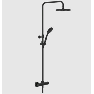 Gessi Minimalistic shower Душевая система термостатическая Matt Black, Nero Opaco