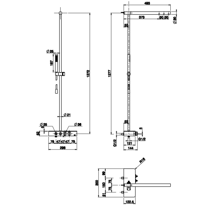 F5930CR душевая система Fima Carlo Frattini Switch