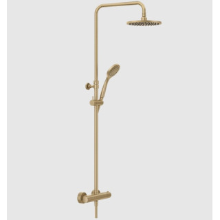 Gessi Minimalistic shower Душевая система термостатическая Warm Bronze Brushed PVD