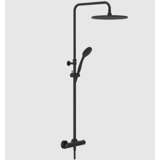 Gessi Minimalistic shower Душевая система термостатическая Matt Black, Nero Opaco