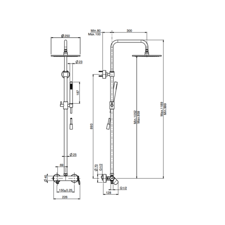 F3805/2OS Fima Carlo Frattini душевая система