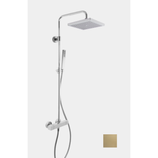 Fima Carlo Frattini Shower column Душевая система термостатическая Brushed Champagne