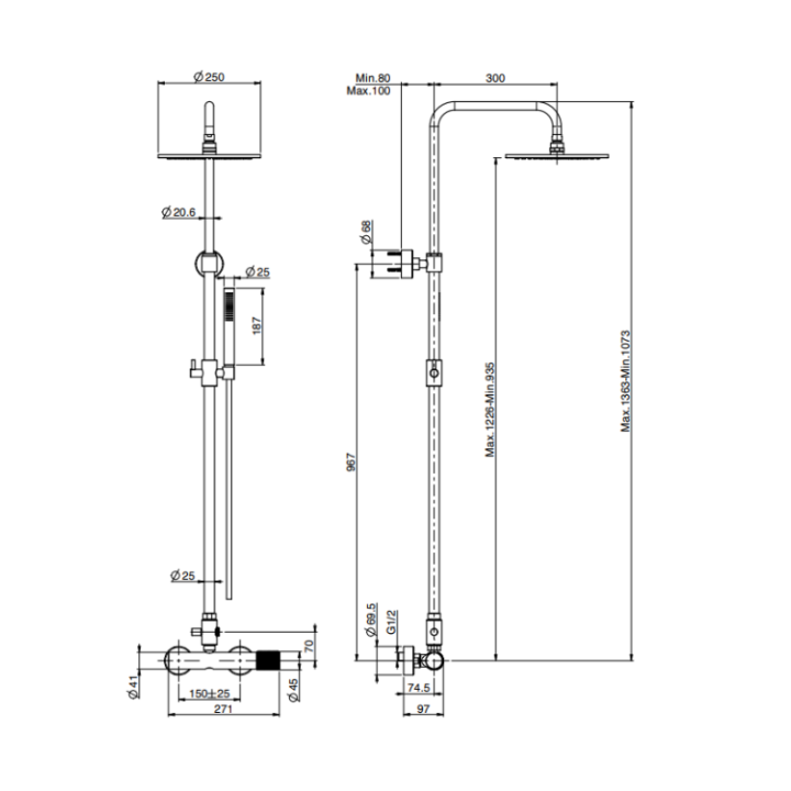 Fima Carlo Frattini F3035/2SN душевая система