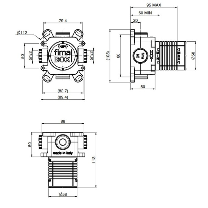 F3070 скрытая часть Fima Carlo Frattini