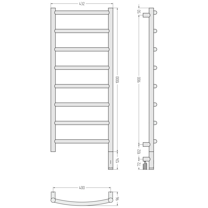 Полотенцесушитель Сунержа Галант 3.1, 051-6001-1040