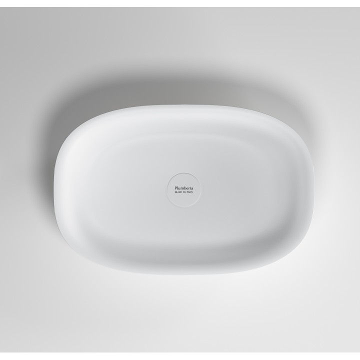 Раковина Plumberia Selection Seta 58 см белый матовый