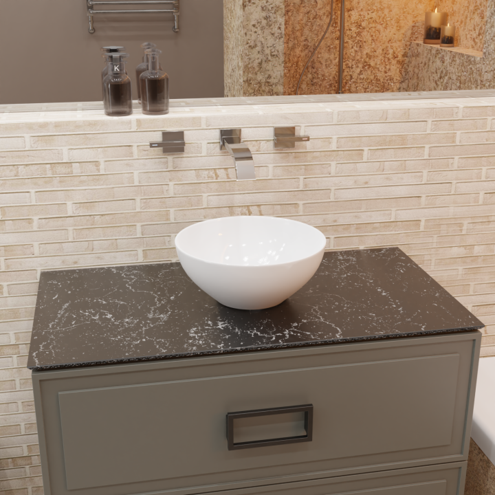 Раковина Charus Emilia 32x32 см белая - интернет-магазин Трилит