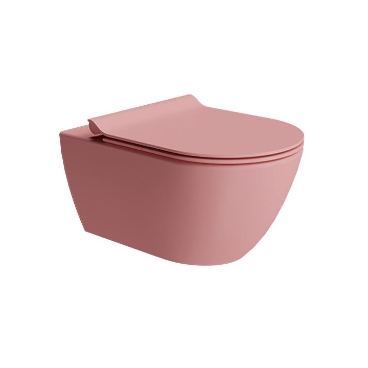 GSI Pura унитаз подвесной Blush Opaco
