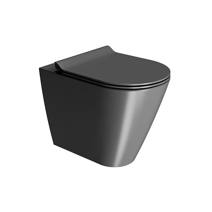 Унитаз GSI Kube X черный Ardesia Opaco
