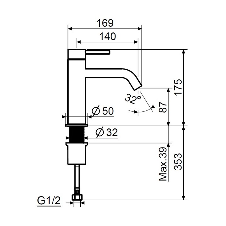 Смеситель Plumberia Selection IXO черный матовый, XO0053NO