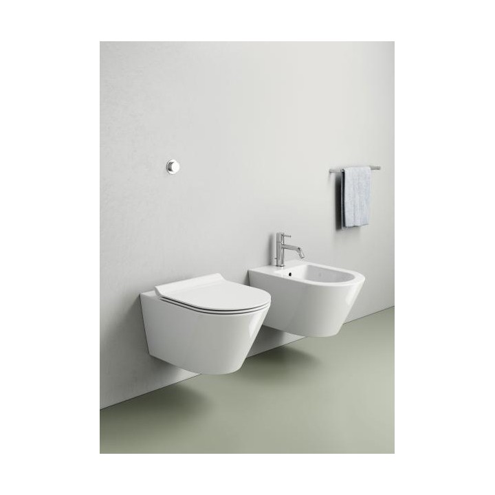 Биде GSI Kube X Bianco Lucido 36x55 см