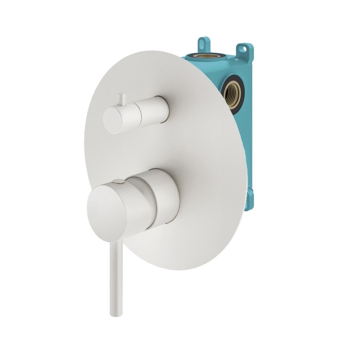 Смеситель для душа Plumberia Selection IXO в белом цвете
