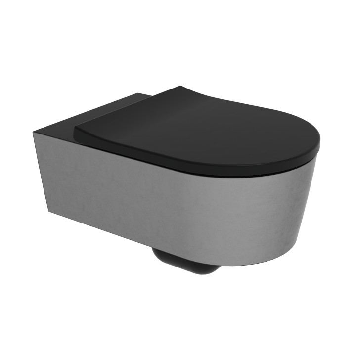 Унитаз Flaminia Link Carbone/Silver Black