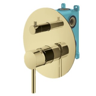 Смеситель Plumberia IXO для душа золото 24К