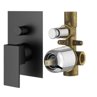 Смеситель Plumberia Selection TAG черный матовый, KITTG1001NO